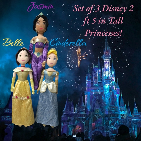 Disney Princess Plush Dolls 2.5Ft Tall